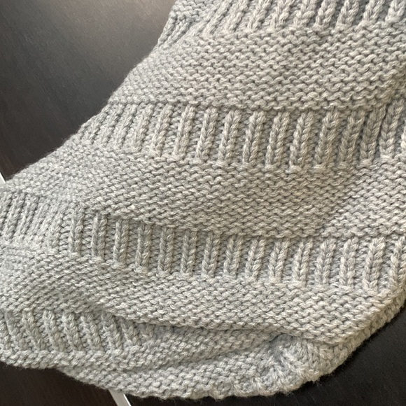 Hearth & Hand Gray Cable Knit Tassel Stocking - Picture 6 of 11